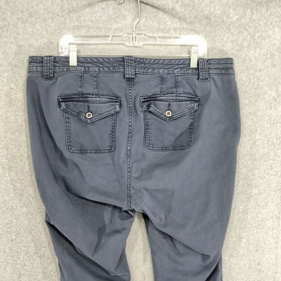 Torrid Ankle Pants Women Plus Size 18 Blue Stretch Flap Pockets Mid Rise Stretch - Picture 9 of 12